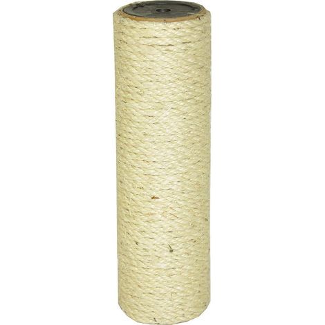 Sisalpfosten 25 cm, M10 Innengewinde, 8,5 cm Durchmesser, für Katzenbaum (1/4)