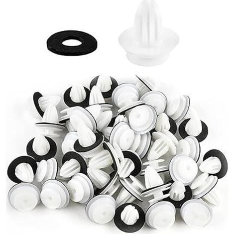 100 pièces clips de voiture, clips de retenue, clips de montage de voiture, rivets de clip de montage de véhicule universels, attaches de serrage de porte, adaptés aux panneaux de porte d (1/4)