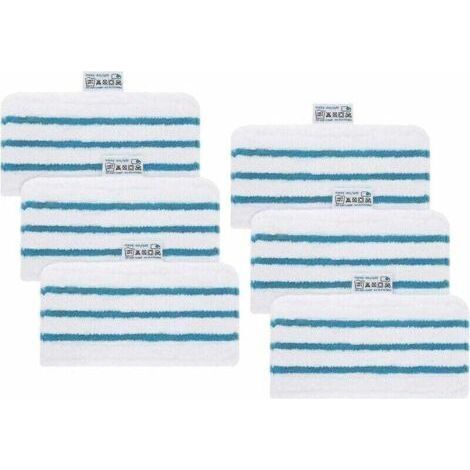 6Pack Microfibres lavables pour vadrouille à vapeur Black & Decker FSMP20, XU, FSMH1321JMD, FSM1500, FSM1600, FSM1610, FSM1620, FSM1621, FSM1630, FSMH162 (1/4)