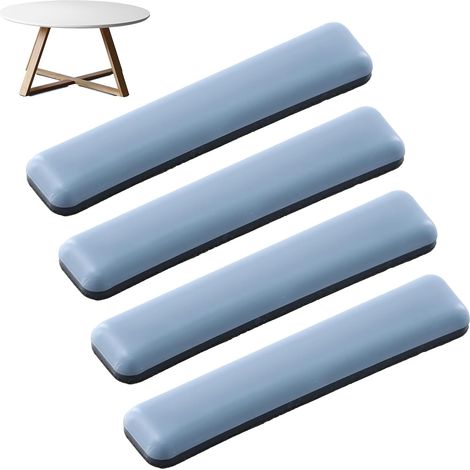 4 patins de protection en téflon pour meubles - Autocollants - 19 x 70 mm, patins de protection pour meubles en téflon, patins pour meubles pour la protection des sols