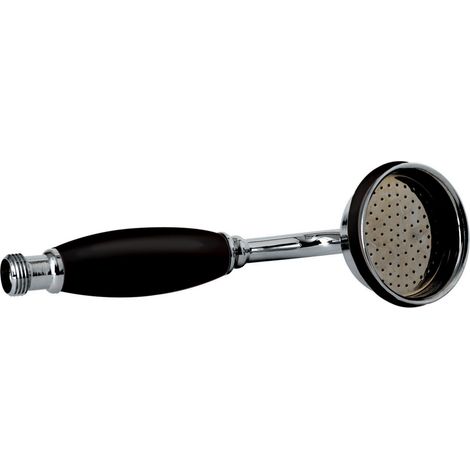 Old London Chrome and Black Handle Large Shower Handset - A4150G (1/2)