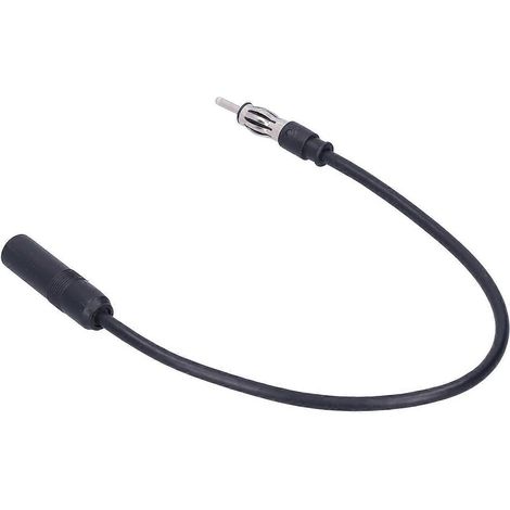 Câble d'extension d'antenne radio FM, accessoire universel portable pour voitures, noir