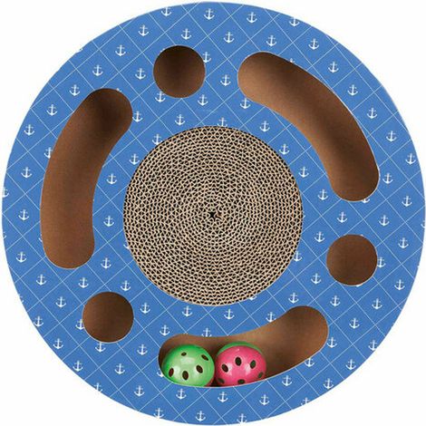 Rascador para Gatos Trixie Azul Cartón Plástico Ø 33 cm (1/5)