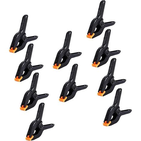 Set mit 10 robusten A-förmigen Federklemmen für die Holzbearbeitung, ideal zum Erstellen von Hintergründen. (1/5)