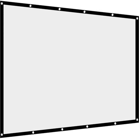 Écran de Projection 265 x149CM 16:9 4K 1080 HD, Toile de Vidéoprojecteur Murale, Angle de Vision Étendu, avec Crochets, pour Cinéma Domicile, Bureau, Classe de Classe (1/5)