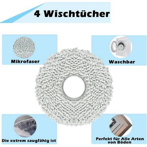 1 Farbset: siehe Foto. Material: Kunststoff. Kompatibel mit dem Ecovacs T30 Pro Max Saugroboter.