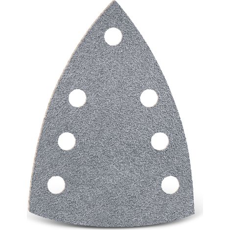 MENZER Platinum Klett-Schleifblätter, 150 x 100 mm, 7-Loch, f. Deltaschleifer, Halbedelkorund (50 Stk.) K400