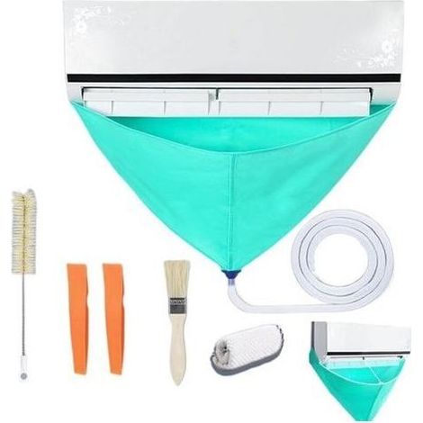 Housse De Nettoyage Pour Climatiseur Divisé, Kit De Housse De Nettoyage Pour Climatiseur, Nettoyeur De Climatisation Mural, Sac De Service De Lavage De Climatisation Divisée, Sac De Protection Étanche (1/4)