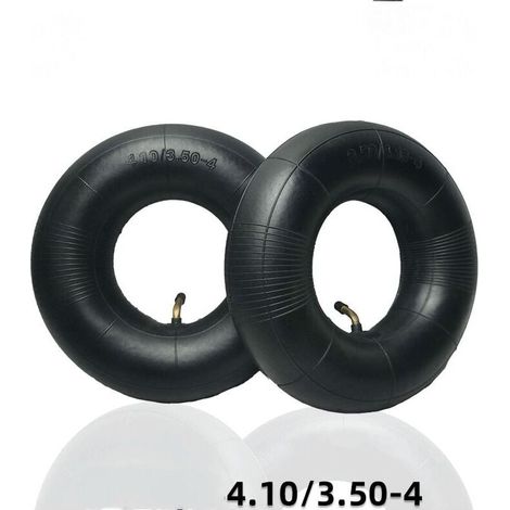 2 pièces pneus tubulaires série 4.10/3.50-4 pouces pour diable, chariot, charrette à bras, chariot de jardin, tondeuse à gazon, tube de remplacement 4.10-4 (1/4)