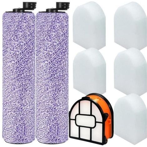 Brosse et Filtres de Rechange - PZCC - Shark AW201 WD201 - 8 pièces - Microfibre - Compatible HydroVac (1/4)