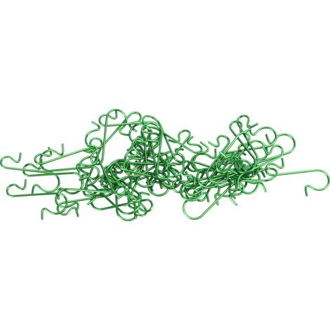 50 Crochets en S Forme Originale 3 Teintes Lot Abondant Résistant à l'Usure Polyvalent pour Décoration DIY Vert (1/5)