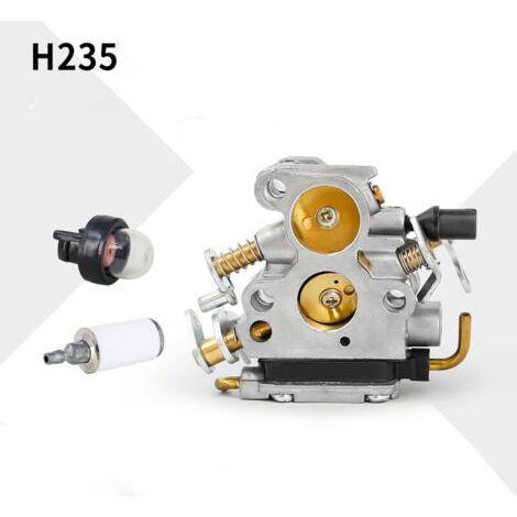 Ensemble filtre à carburant et pompe manuelle adapté aux tronçonneuses Husqvarna H235, 236, 236E, 240E. (1/4)