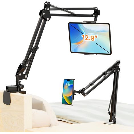 Soporte Para Smartphone - Brazo Articulado De Mesa Con Pinza - Ajustable 360 Grados - Compatible Con Dispositivos De 4 A 12,9 Pulgadas - Unidad (1/5)