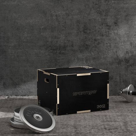 Box Jump pliométrie 3 en 1 boîte à saut musculation pour training en bois 41/51/61 cm