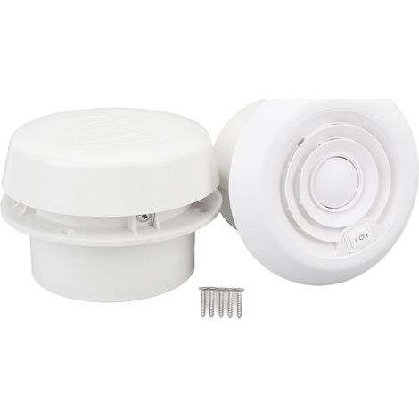 SIXRUN Ventilateur de Ventilation de Toit de RV de Bateau Marin Premium ABS avec Flux d'air de 90cfm, Taille Compacte DC12V pour Camping-Cars, Yachts, Installation Facile pour la. (1/5)