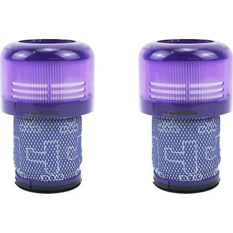 2er-Pack – V12 Filter – Staubsaugerzubehör – Kompatibel mit Dyson Detect Slim Absolute Animal – Effiziente Filtration – Für den Heimgebrauch – Weiß – 8 x 5 cm (1/5)
