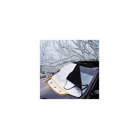 Parasole per parabrezza monoblocco pieghevole e impermeabile con fissaggio magnetico, antigelo, protezione UV contro pioggia e neve per auto e SUV - 185 cm x 116 cm (1/4)