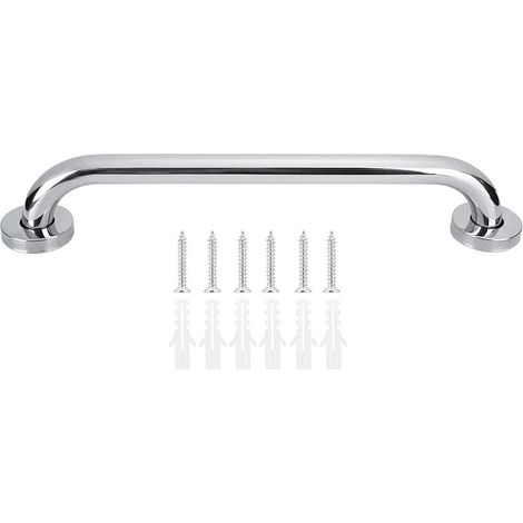 BEBUSINGOTO Barra de apoyo para baño, pasamanos antideslizante, barra de apoyo para bañera, para mujeres embarazadas mayores, asa de apoyo de seguridad, toallero de acero inoxidable / 32,5 cm (1/5)