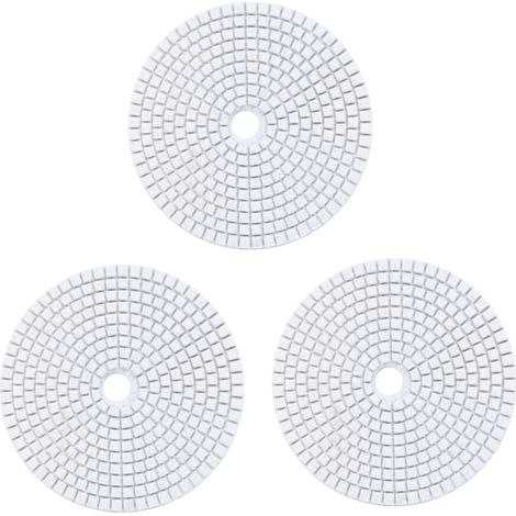 almohadillas de pulido de diamante húmedo de 5 pulgadas (125 mm), grano para granito/mármol, 50