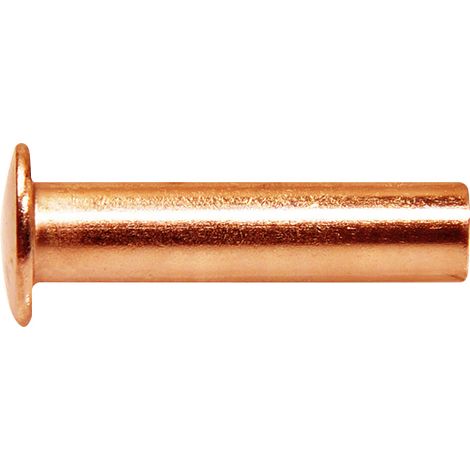 Remaches de cobre macizo Ø 5x20 - 25 piezas TECHMAN