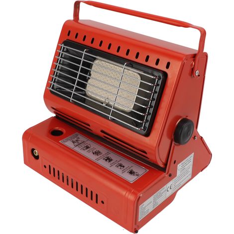 Chauffage à gaz portable 2 en 1 1300 W 90 g/h, brûleur à gaz butane, chauffage de camping, chauffage d'urgence, réchaud (1/5)