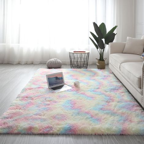Freosen – Tapis shaggy rectangulaire 160 x 230 cm – Poils longs en polyester – Antidérapant et lavable – Tapis moderne pour salon et chambre (1/4)