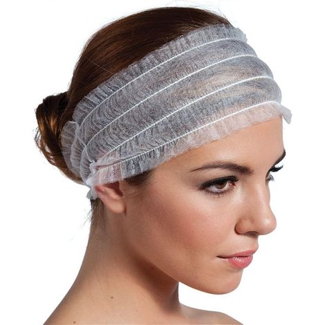 100 Stück Einweg-Stirnbänder aus elastischem Material für Gesichtspflege und Beauty-Spa-Accessoires (1/5)