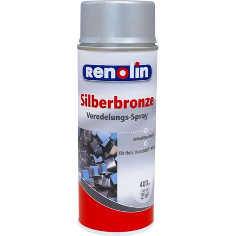 6x Veredelungsspray 0,4L Silber Gold Lack Effekt Farbe Außen Garten Holz Metall (1/2)