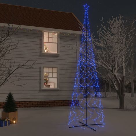 Sapin de Noël conique,Arbre de Noël cône 3000 LED Bleues 230x800 cm -WYW30778 (1/5)