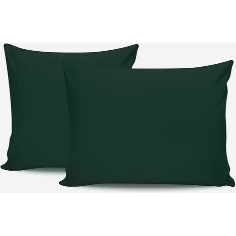 Set aus 2 Kissenbezügen aus Baumwolle 50x80 cm Tonne - Grün 3 (1/4)