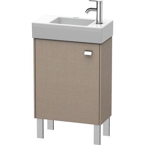 Meuble sous-vasque BRIOSO 570x484x239mm poignée chromé ouverture gauche lin