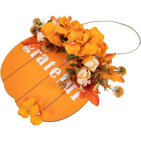 Couronne d'Halloween, guirlande d'hortensias pour la décoration de Thanksgiving (3 pièces)