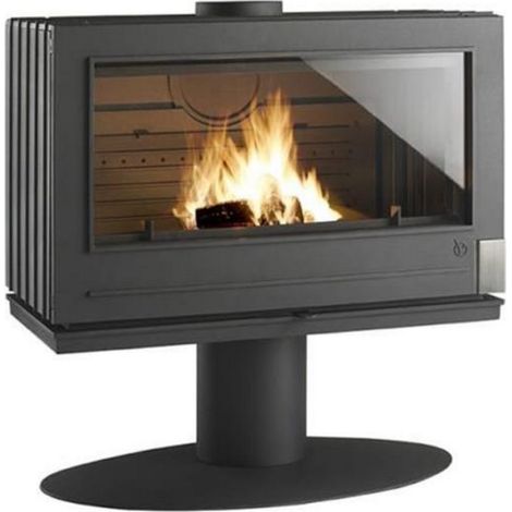 Stufa a legna in ghisa antracite da 12kw - 9127-44 - invicta (1/4)