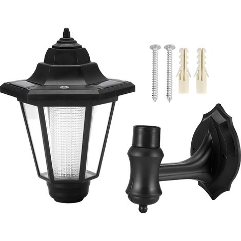 Lampe Solaire Extérieure - Lampe Murale Hexagonale Étanche IP44 - À Suspension ou À Fixer - Pour Cour, Jardin, Ferme, Villa - 1 Pièce (1/5)