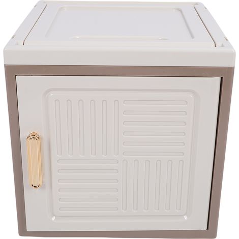 Boîte de rangement PP ABS PS, bac empilable de grande capacité permettant de gagner de l'espace pour jouets, livres, collations, porte unique (1/5)
