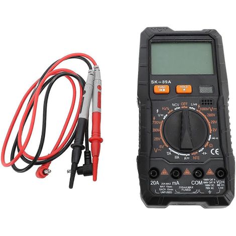 Digitales Multimeter mit automatischer Bereichswahl, Sprachausgabe, Wechsel- und Gleichspannung, Strom, Kapazität, Widerstand und Frequenz