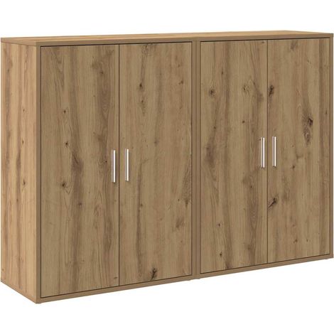 Buffet,Bahut,Meuble de Rangement chêne artisanal 60 x 31 x 84 cm Bois d'ingénierie CFW18530 (1/5)