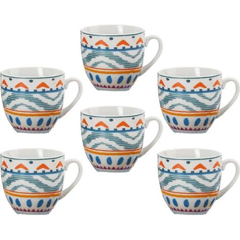 Set 6 Tazzine Tazze Caffè in Ceramica senza Piattini Kelly 2 (1/2)
