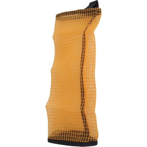 Support mural de cuisine pour sacs plastiques, distributeur-rangement de provisions en plastique jaune (1/5)