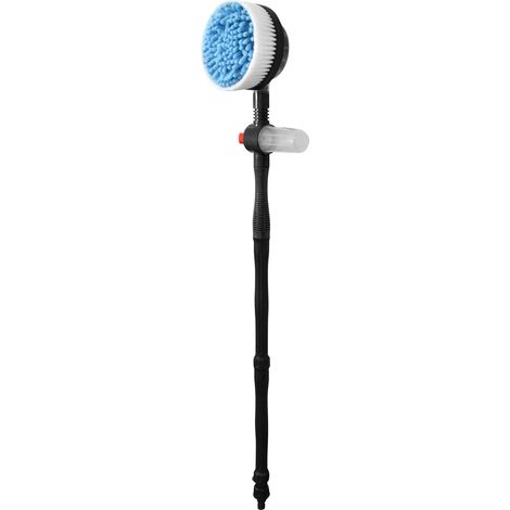 Jardibric – Brosse de lavage rotative pour voiture – Poils en microfibre doux – Réservoir à savon intégré – Nettoyage efficace sans rayure (1/5)