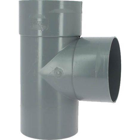 Adequa – Raccord d'évacuation PVC mâle-femelle 87°30 – Diamètre 160mm – PVC lisse pour éviter les impuretés – Circonférence femelle pour emboîtement facile
