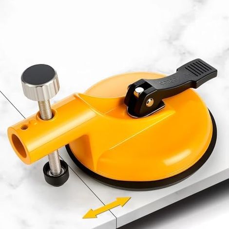 AmoreTempo - Outil de nivellement par ventouse pour carrelage Alignement et réglage de la hauteur des carreaux sans joint apparent, pour une pose de carrelage en verre, pierre et céramique sans garag (1/5)