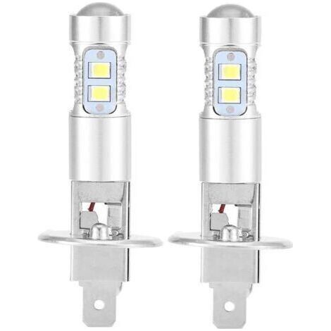 Super Blanc 100W Led Phares Ampoules Kit Brouillard Lumière de Conduite 2X H1 6000K (1/5)