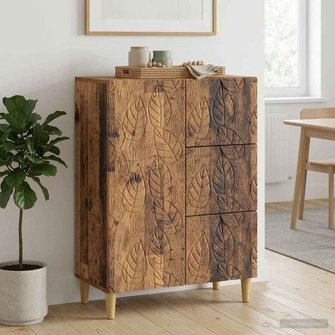vidaXL Credenza Legno antico 66 x 34,5 x 90 cm Legno ingegnerizzato (1/5)
