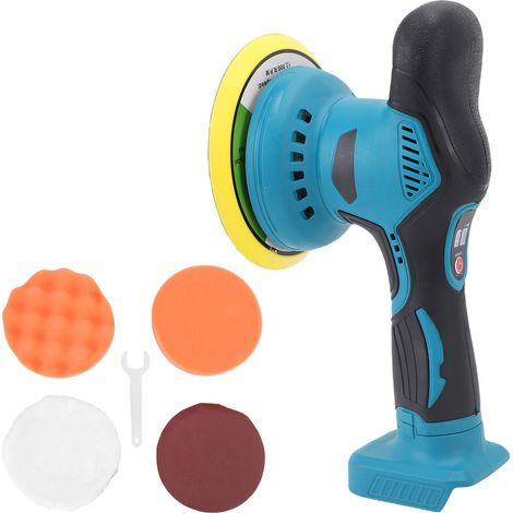 Polisseuse orbitale sans fil 6 pouces, 8 vitesses variables, vitesse maximale de 5500 tr/min, écran LCD, alimentée par batterie