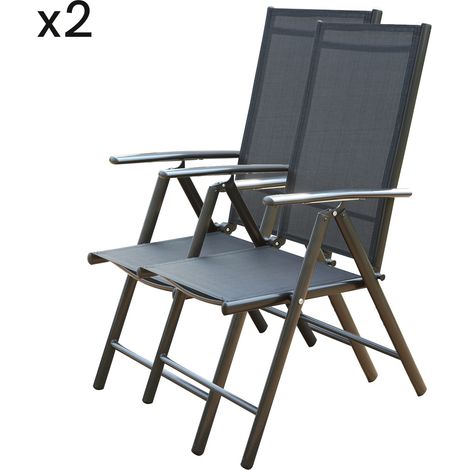 Lote de 2 sillones de jardín BRESCIA