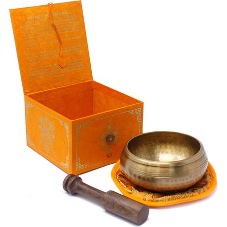 Ensemble de bols chantants cinq bouddhas 10 cm (min 400 g)- Vendu par 1 (1/4)