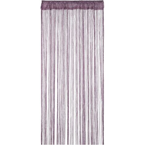 Rideau à Franges Paillette 90x200 cm Violet Foncé, Rideau Moustiquaire pour Porte, Fenêtre, Décoration de Maison et Événements