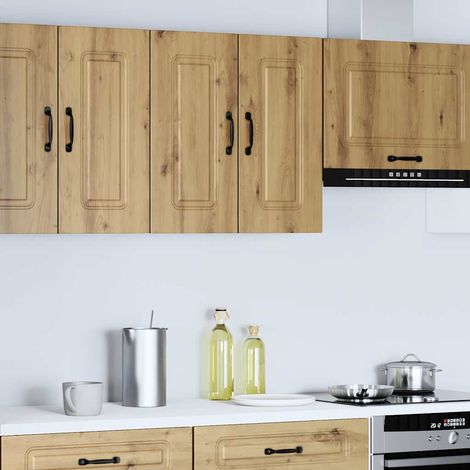 vidaXL Armoire murale cuisine Kalmar chêne artisanal bois d'ingénierie (1/5)