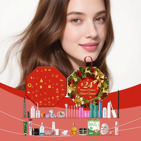 Coffret surprise beauté de Noël tout-en-un : maquillage, soins de la peau, hydratation, soins quotidiens, plusieurs coffrets surprises beauté -- 24BOXES -- AKRACING